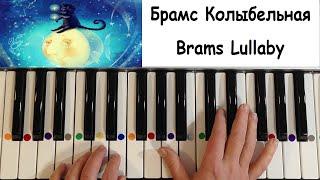 Brams - Lullaby. Easy version + sheet | Брамс - Колыбельная. Простая версия + ноты.