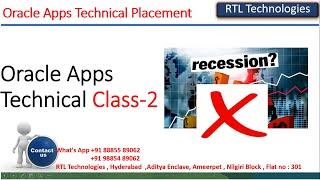 Oracle Apps Technical Class-1 | 100% Placement | Real Time | Corporate batch | Training