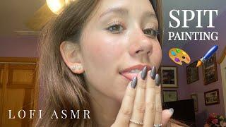 ASMR | SPIT PAINTING (FAST AND CHAOTIC)