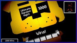 Ultimate Random Night | 1000 Wins | (A Roblox FNaF Game)