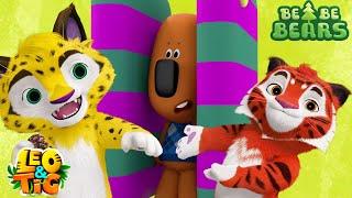 LEO and TIG &  Be Be Bears — Happy Thanksgiving — Episodes Collection ⭐ Moolt Kids Toons Happy Bear