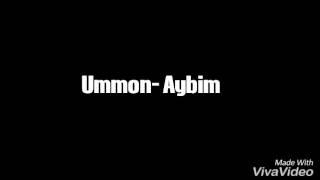 Ummon aybim