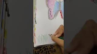 a beautiful drawing easy with pencil colour #trendingsong #drawing #afifa