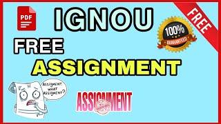 Ignou Solved Assignment Free Download | Ignou Assignment Solution Download | Free PDF EM