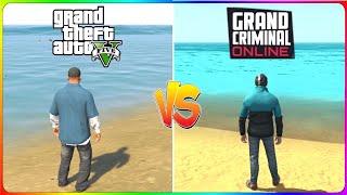 Grand Criminal Online vs GTA 5 Comparison | Best Open-World Games