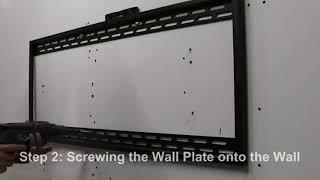 X Large Heavy duty Fixed Wall Mount Installation Overview