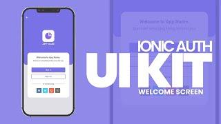 IONIC auth screens UI Kit design - Speed code