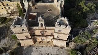 Malta, abbandoned selmun palace hotel, dji mini 4 pro