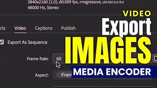 Export Video Frames as Images Adobe Media Encoder