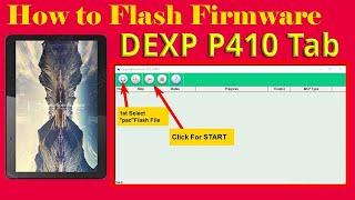 DEXP P410 Tab Flash File Firmware Flashing Hang On Logo Fix  Dead Boot Repair