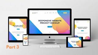 Responsive Website Project | CSS Hover and Backdrop Filter | Web Development Tutorials Part 3