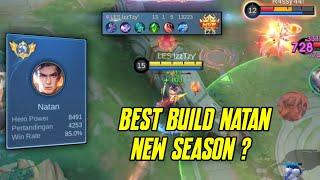 BEST BUILD NATAN NEW SEASON - NATAN SOLO RANK NEW SEASON - BEST BUILD NATAN 2024 - MLBB