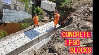  Concrete Lego Blocks! How to Build the Ultimate Retaining Wall