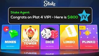 I HIT PLAT 4 AND USED MY BONUS TO BECOME RICH - Stake