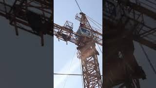 Монтаж башенного крана.Liebherr