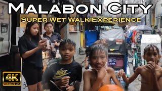 EXTREME WET WALK EXPERIENCE at Paradise Village Malabon City Philippines [4K] 