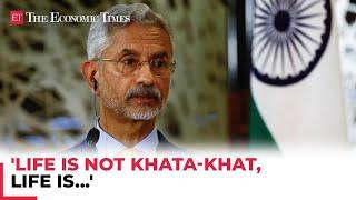 Jaishankar's dig at 'Khata-Khat' strategies: EAM says 'manufacturing needs pure hard work'