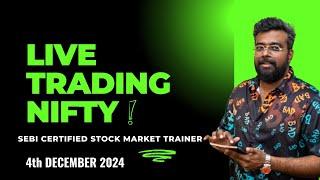 Bank Nifty50 : DEC 4th  Live Options Trading today#BankNiftyTradingLive|2024 Learn Trading Easy Way.