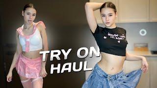 [4K USA] SCHOOL GIRL OUTFIT COSTUME COSPLAY SHORT SKIRT AND LINGERIE! TRY ON HAUL! AND MORE IDEAS