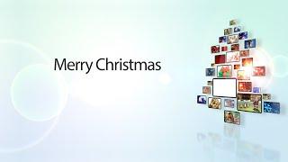 Animated Christmas Card Template - Christmas Tree Montage