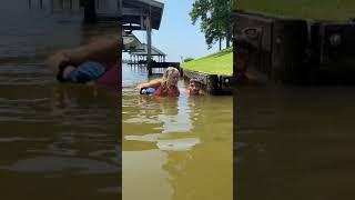 Mississippi State Softball Beauty Gets Bit By Huge Catfish While Noodling 