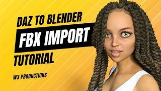 Daz To Blender 3D - FBX Import Character Method (UPDATED)