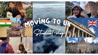 My Flight to London ️| Moving from India  to UK | Move-in Vlog 2024| Student Journey|Bye Mumbai