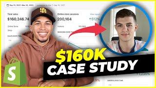 SHOPIFY DROPSHIPPING CASE STUDY | From $0 to $160,000 as a Beginner