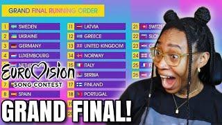 EUROVISION 2024 GRAND FINAL REACTION!!!  (WHO WINS?!) 