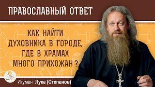 Как найти духовника в городе, где в храмах много прихожан ? Игумен Лука (Степанов)