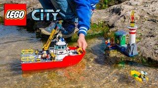 Lego City 60109 Fire Boat. Распаковка Лего Сити Пожарный Катер. Unboxing Lego City Fire Boat.