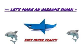 How to Fold an Origami Shark : ~ Easy step by step  tutorial~ || DIY paper Shark