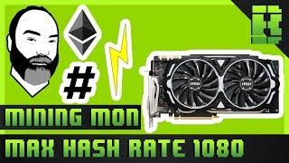 GTX 1080 Ethereum Mining Overclock Settings Hashrate & Power Consumption | MSI Armor