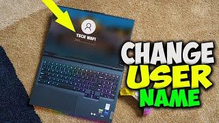 How to Change User Name of Account in Windows 10 | Tech Wafi