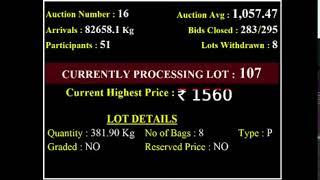 Spices Board India Bodinayakanur - E Auction Live -MAS -28/09/2021