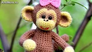 Амигуруми: схема Маленькой обезьянки. Игрушки вязаные крючком - Free crochet patterns.