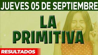 Resultado del sorteo Primitiva del Jueves 5 de Septiembre del 2024.