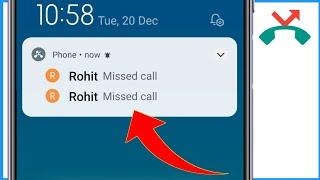 Missed Call Notification Not Showing On Lock Screen | Lock Screen Missed Call Notification