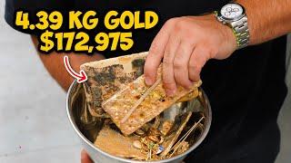 Making a 4-Kilo Gold Bar Out of Scrap Jewelry in 2 Minutes!