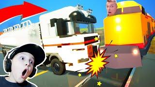 Train VS Cars Crash in Roblox