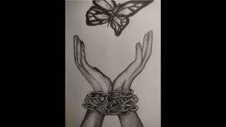 Freedom drawing #freedom#art #butterfly#fly#hands#love#drawing#pencilshading#shading#hand#freedomart