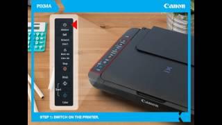 Canon PIXMA Ink Efficient E470: How to connect printer to WiFi network.