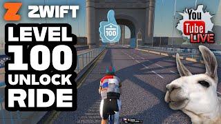 Zwift LEVEL 100 Unlock Ride // Livestream