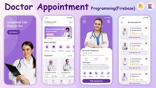 Appointment app Android Studio Project with Firebase & Kotlin- android studio Koala