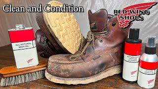 The CORRECT Way to CLEAN and CONDITION Your Work Boots! | Redwing Traction Tread 2415