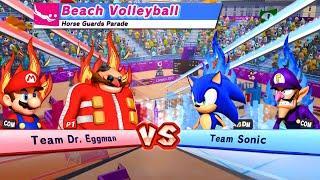 Mario and Sonic at the Olympic Games Tokyo 2012 – Sonic & Amy vs Mario & Eggman in Beach Volleyball!