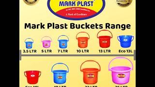 Mark Plast's Water Bucket Complete Range  100% Unbreakable