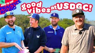 Nate Doss joins BigSexyBarri at USDGC! | 2024 US Disc Golf Championship | Jomez Practice Round