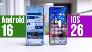 Android 16 vs. iOS 26: Form Over Function?
