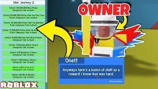 So... I COMPLETED THE OWNER'S QUEST! *CRAZY REWARDS* (Roblox Bee Swarm Simulator)